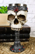 Cursed Skull With King Crown Gothic Wine Goblet Chalice Cup M650958