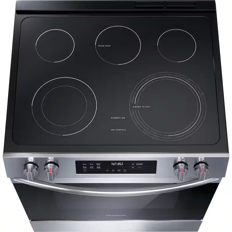 5-Element Slide-In Electric Range with Steam Clean in Stainless Steel G446180