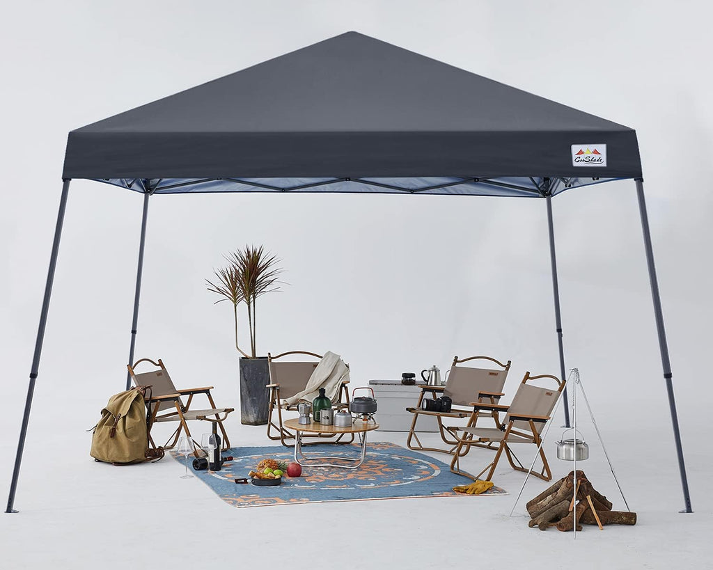 10x10ft Dark Grey Pop Up Canopy Tent M637850