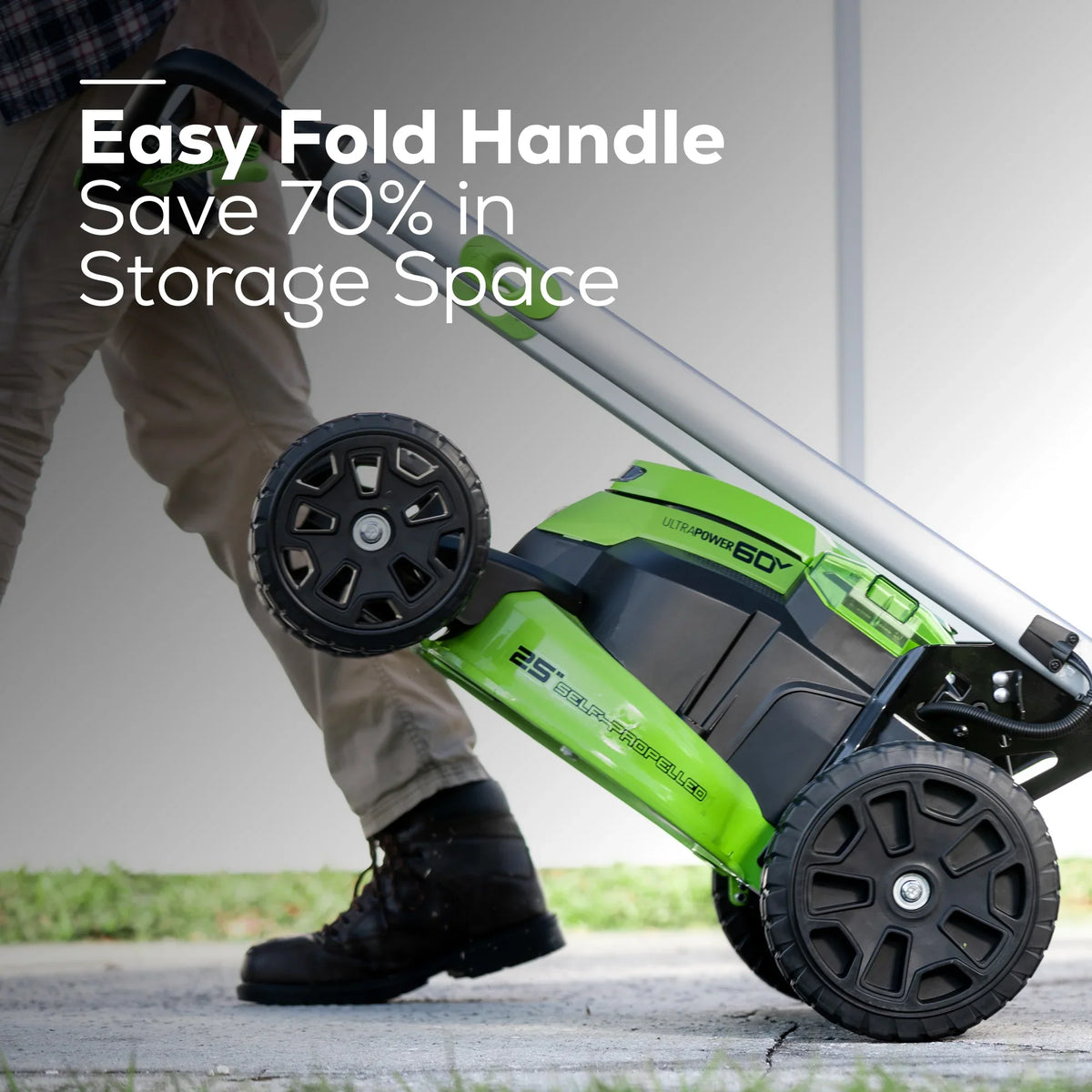 60V Cordless Self-Propelled Lawn Mower with 4.0Ah Batteries I339182