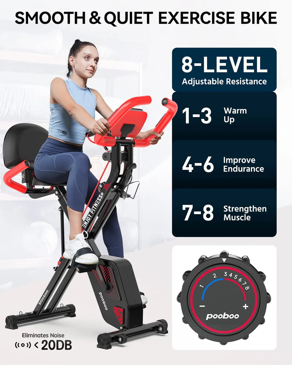 Foldable Magnetic Exercise Bike E96142