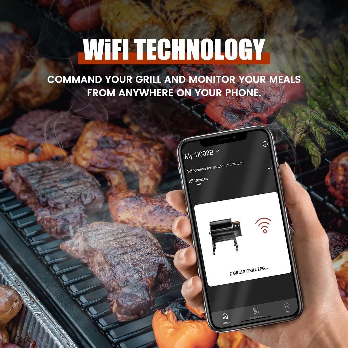 Wood Pellet Grill & Smoker with WiFi R380070