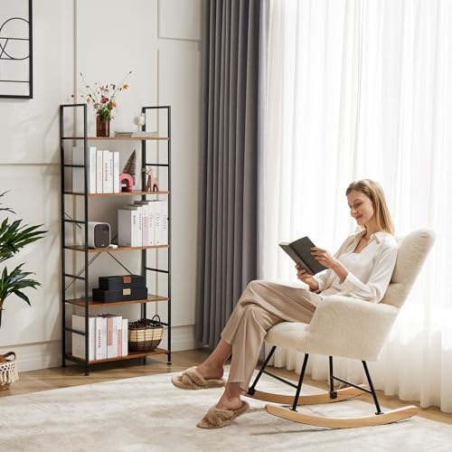 5 Tier Black Ladder Bookshelf E80885
