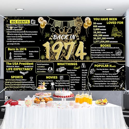 Black Gold 70th Birthday Party Banner B2174