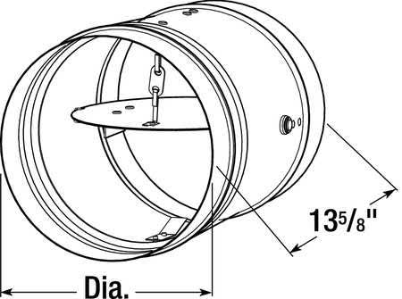 13-5/8 in. Fire Damper G5566