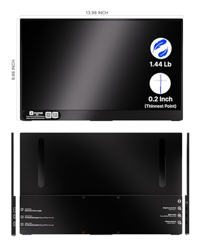 15.6 Inch FHD IPS Portable Monitor with Adjustable Stand G817