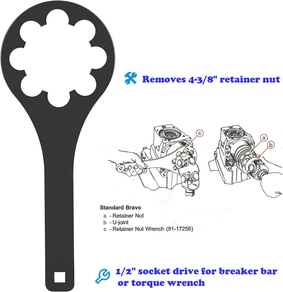 Spanner Wrench & Carrier Retainer Nut Wrench Tool T29020