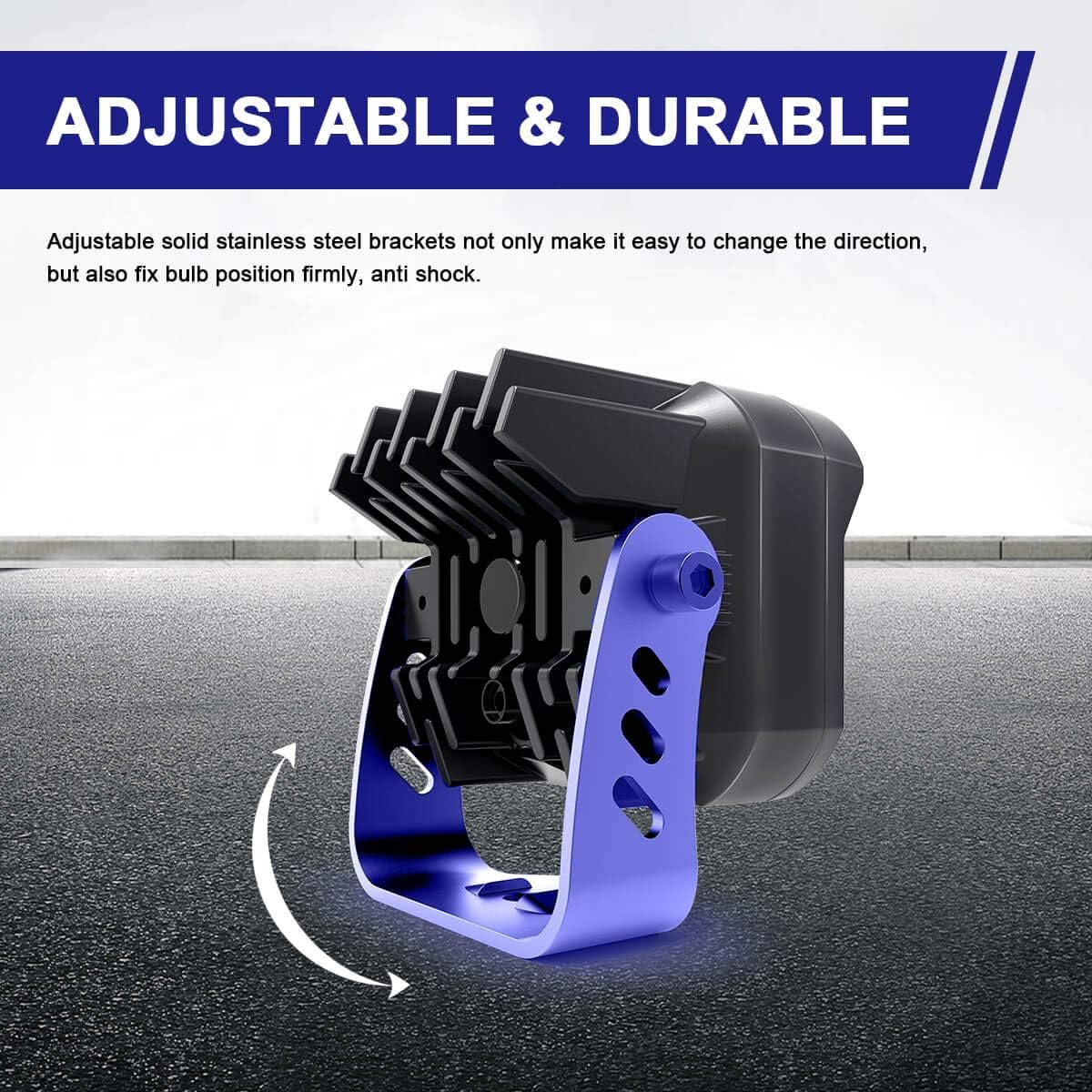 Amber 2PCS 36W Spot LED Pods W3959