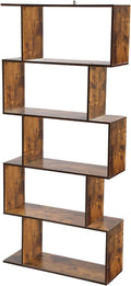5-Tier Wood S Shaped Bookshelf H690183