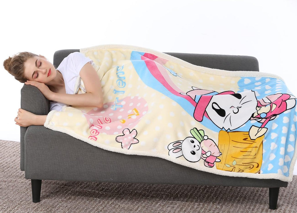 Cartoon Printed Anti Radiation Blanket (140 X 95 cm) L591