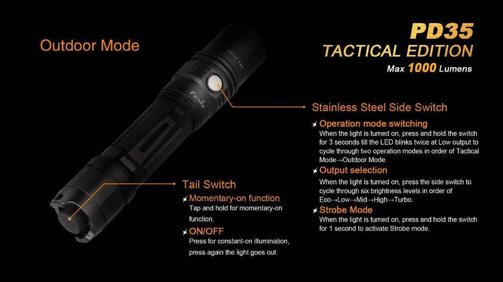 1000 Lumen CREE LED Tactical Flashlight with Battery and Charger O6411