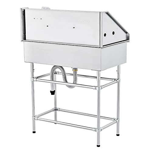 34 Inch Stainless Steel Dog Washing Station E5451