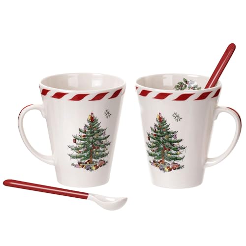 14oz Mug & Spoon Set (4-Piece) Earthenware N559