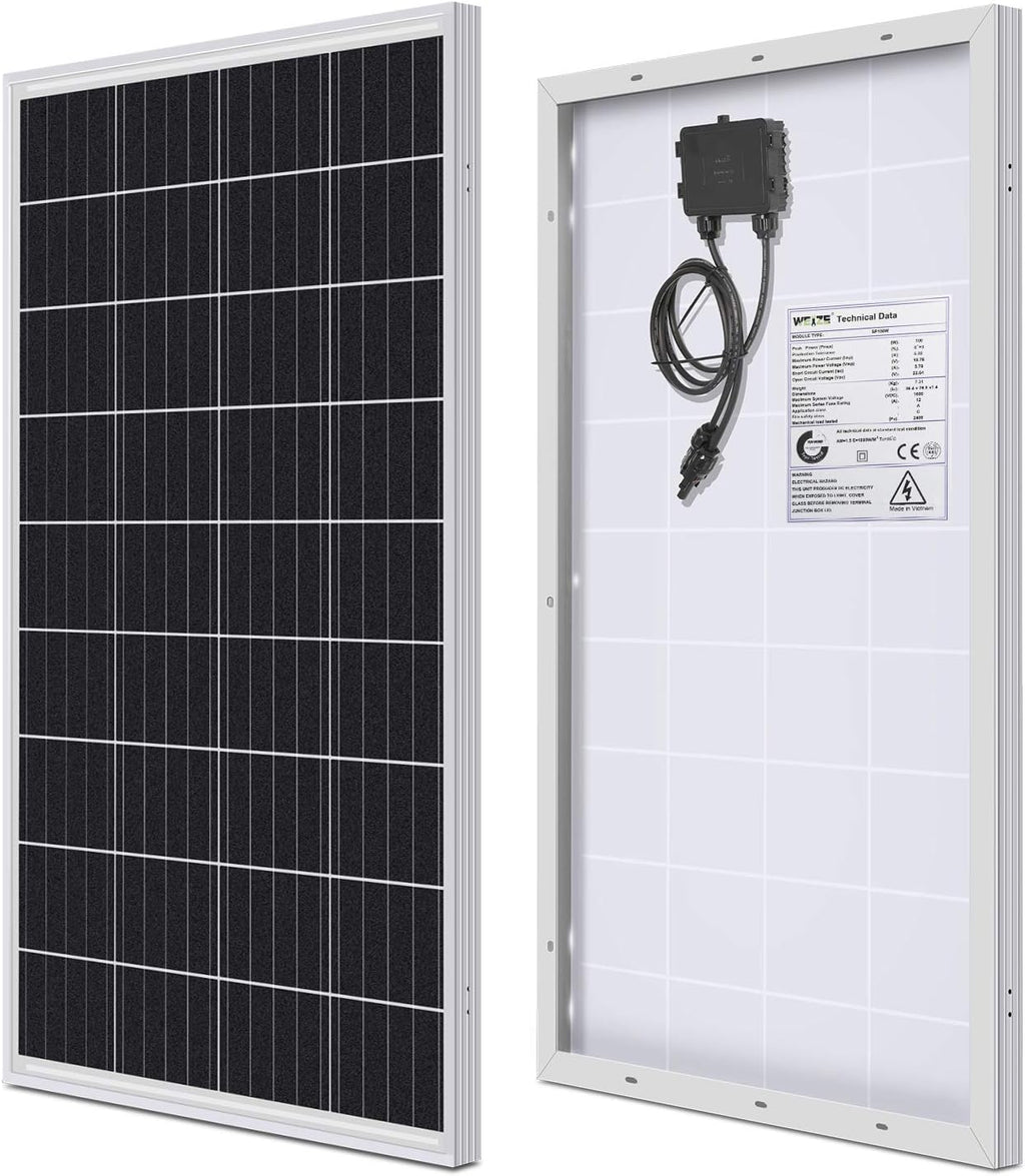 100 Watt 12 Volt Monocrystalline Solar Panel B1528