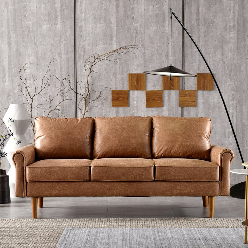 74.01" Rolled Arm Sofa C25069