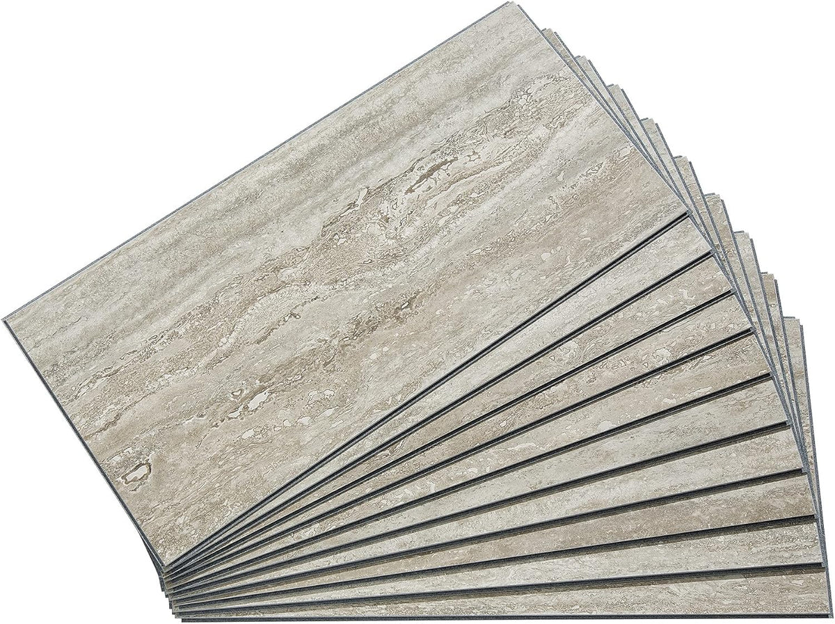 23.2 in. x 11.1 in. Interlocking Vinyl Waterproof Wall Tiles (10 Pack) G139299