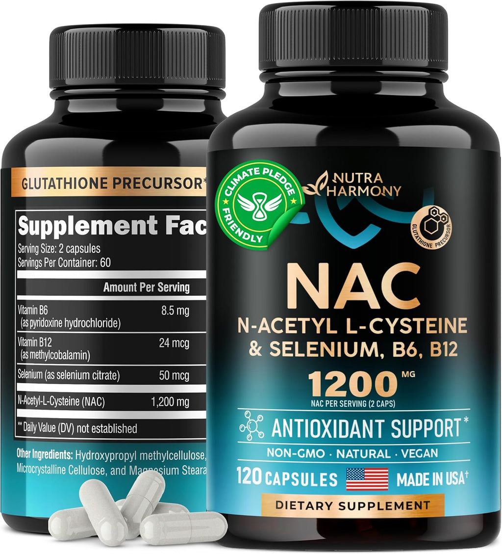 N Acetyl Cysteine 600 mg per Capsule, 1200 mg per Serving, 90 Capsules P68290
