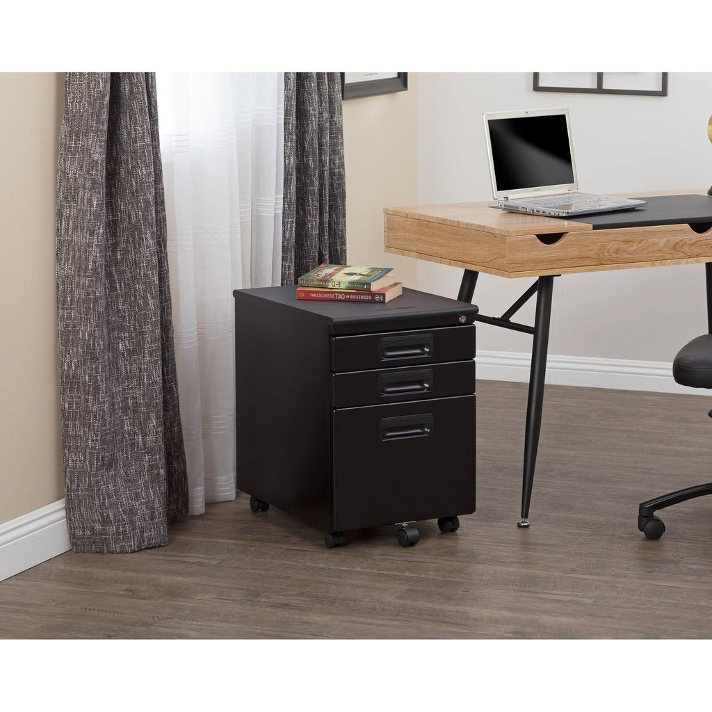 3 Drawer Metal Rolling File Cabinet with Locking Drawers T36080