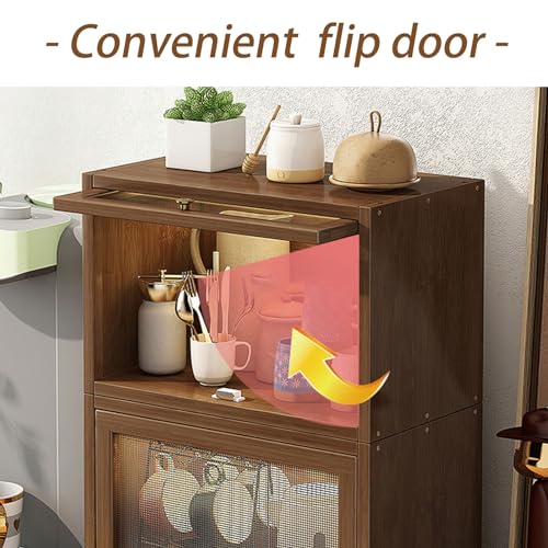 Rustic Mini Countertop Cabinet with Door and Drawer D848287