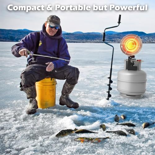 Propane Heater 15,000BTU Portable Outdoor with 3 Adjustable Modes Safety Shut-off Valve N635