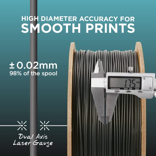 Black 1.75mm 1kg PLA Filament X6931