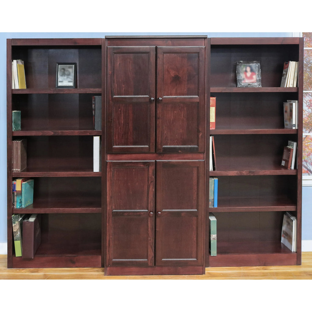 3-Piece Wall and Storage System, 15 Shelves Oak Finish X1791