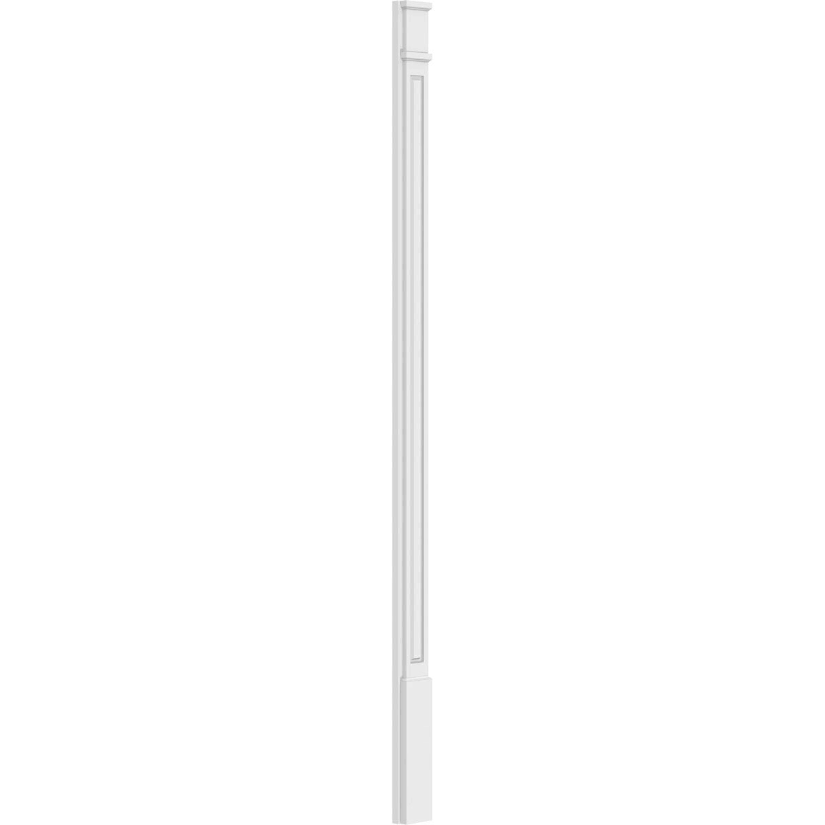 PVC Raised Panel Pilaster with Decorative Capital & Base (Pair) C3990