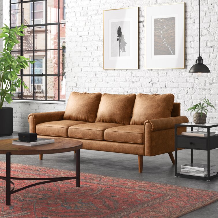 74.01" Rolled Arm Sofa C25069