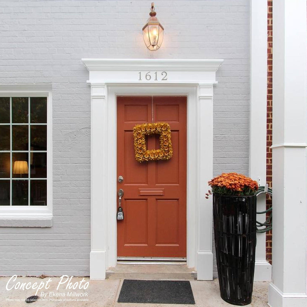 PVC Raised Panel Pilaster with Decorative Capital & Base (Pair) C3990