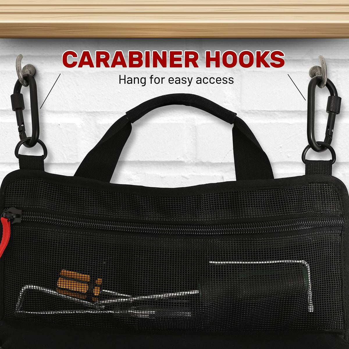 Canvas Tool Roll Bag with 5 Oversized Pouches I2162