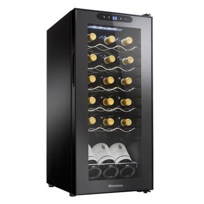 18 Bottle Single Zone Compressor Wine Cooler R7777