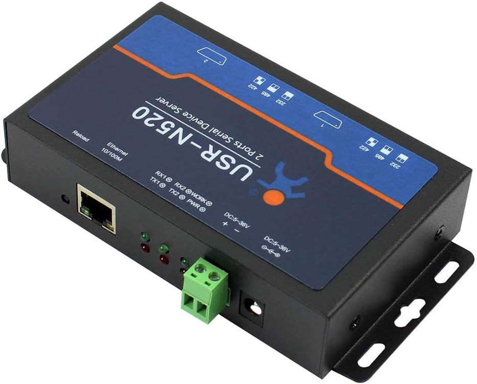 Pack of 2 RS232 RS485 RS422 Ethernet Server Modbus Multi-host Polling Device Z957
