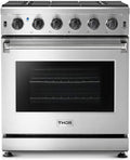 30 Inch Stainless Steel Gas Range with 5 Sealed Burners, 4.5 cu. ft. Oven, Storage Drawer, Cast Iron Grate X50193