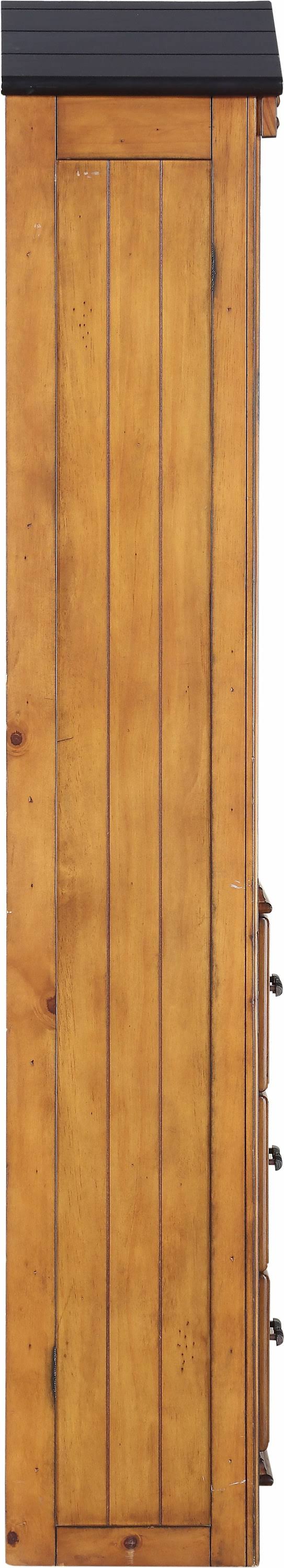 Rustic Oak Bookcase Cabinet V13611