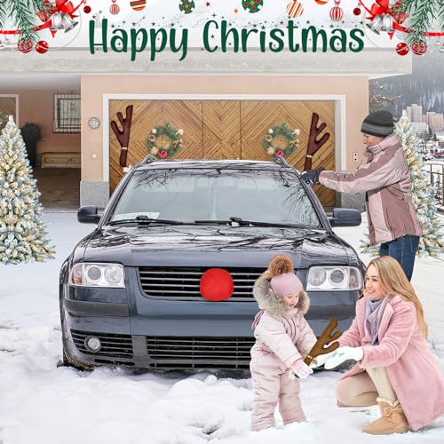 Christmas Reindeer Car Kit with LED and Jingle Bells S33636