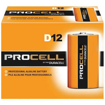 12 Count D Cell 1.5v Disposable Alkaline Battery G17215