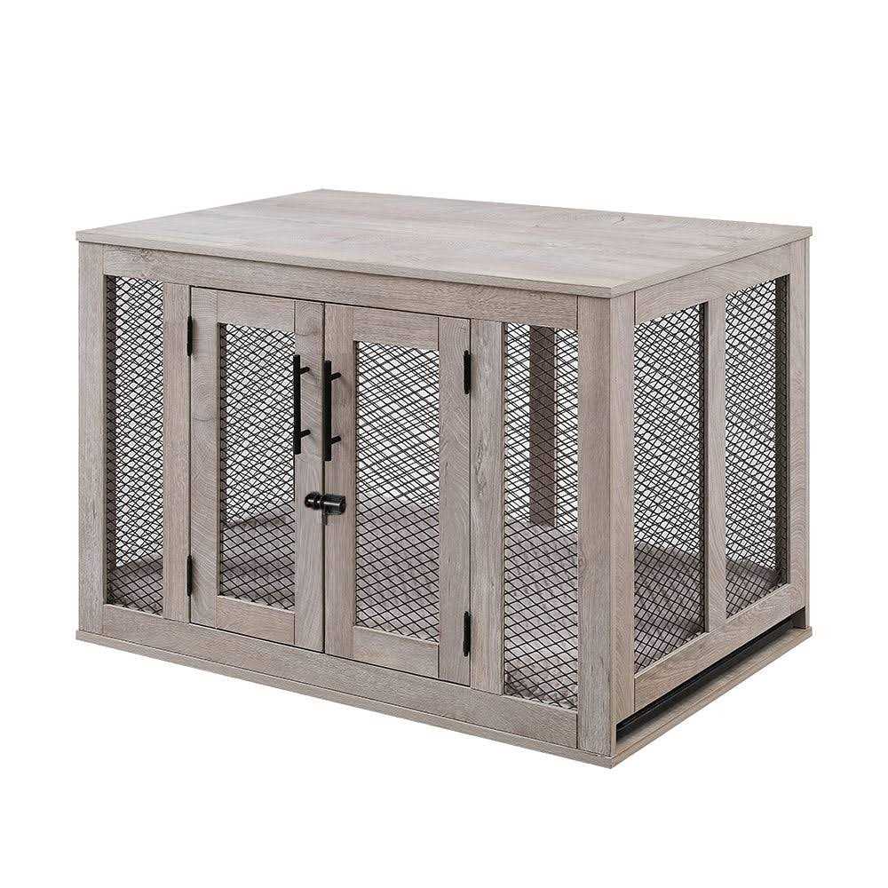 Dog Crate with Cushion and Tray T79519