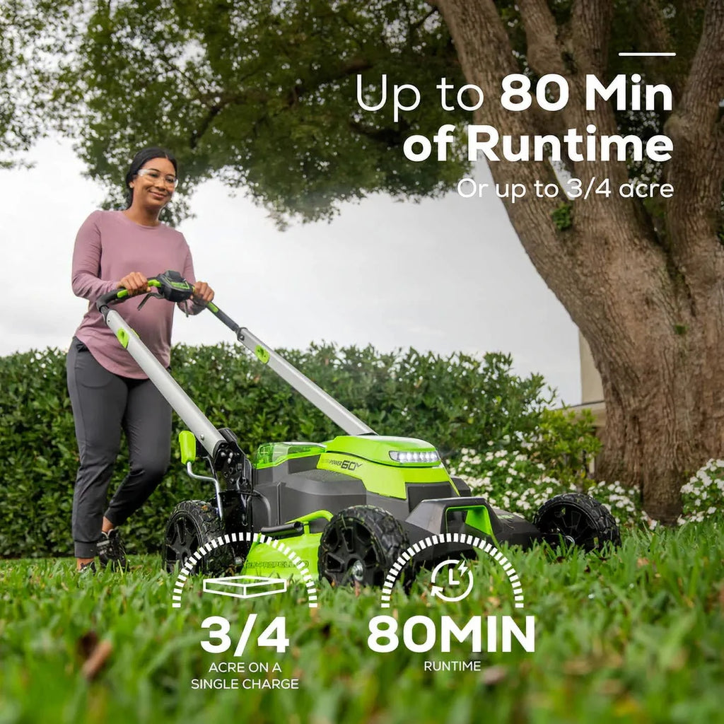 60V Cordless Self-Propelled Lawn Mower with 4.0Ah Batteries I339182