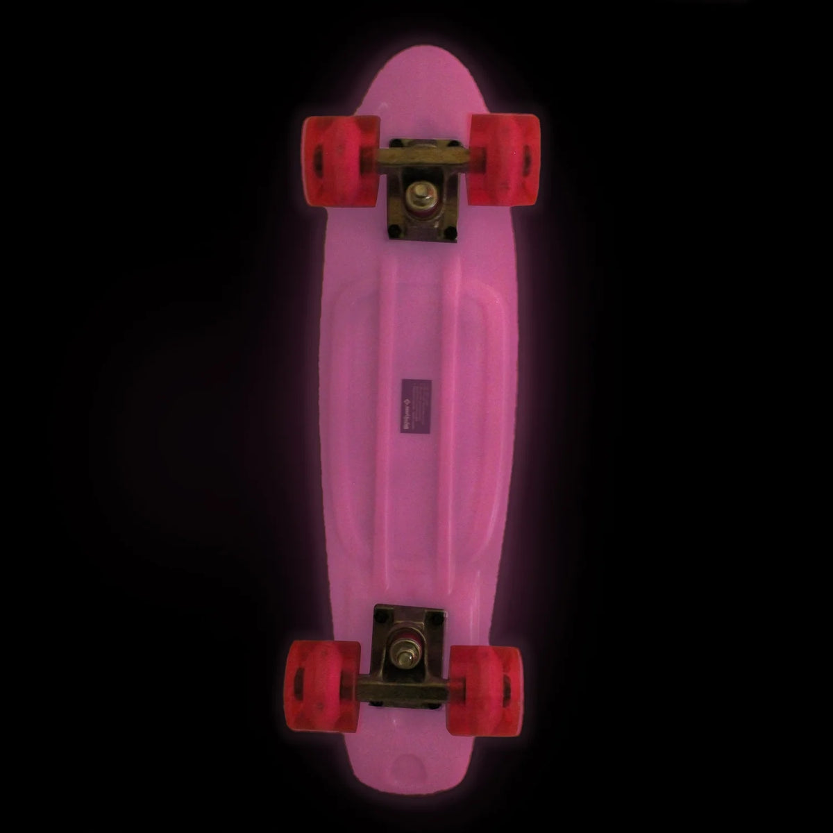Glow Pink Plastic Cruiser Skateboard V43817