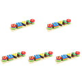 5 Sets Geometric Shape Matching Blocks Sorting Toys D293536