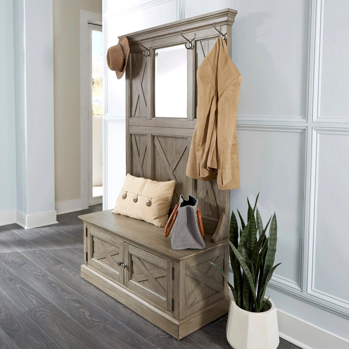 Gray Hall Tree R823