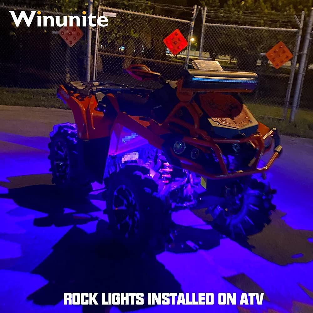 12 Pods RGB LED Rock Lights with Remote Control K26056