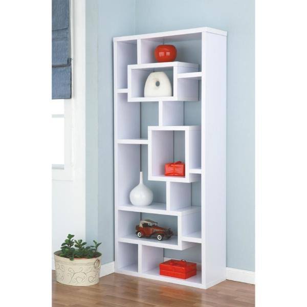 White Asymmetric Display Case L206956