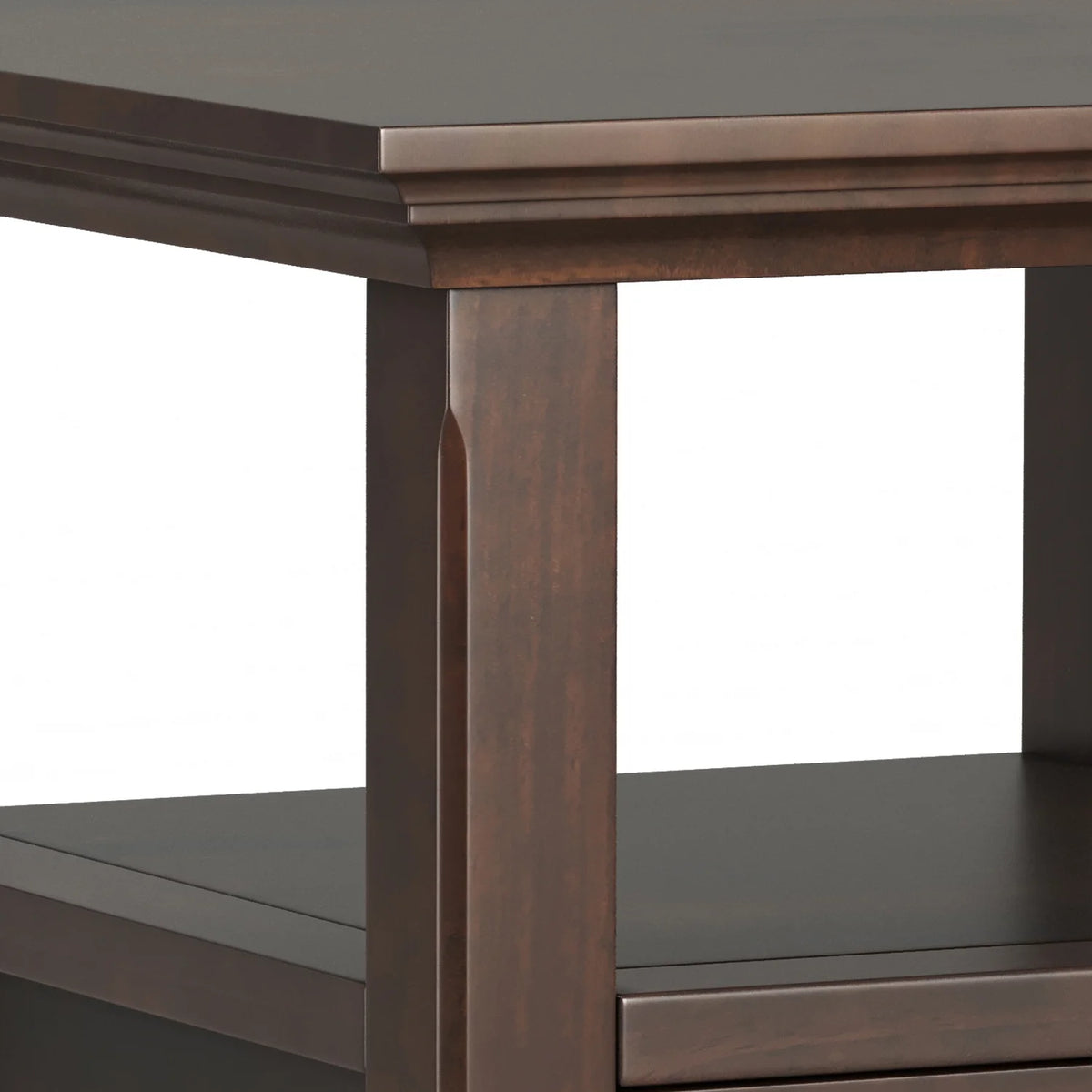Solid Wood 19 inch Square End Table with Drawer E8920