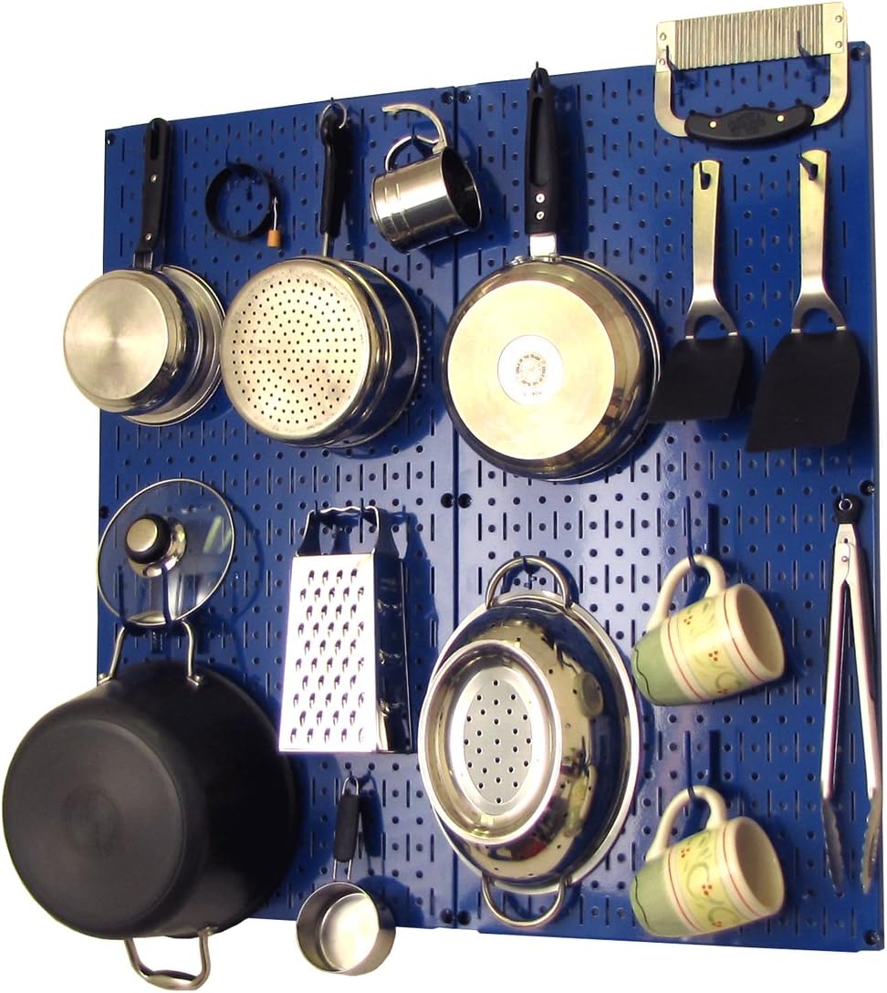 White Pegboard Storage and Organization Kit with Accessories Pack of 2 D43461