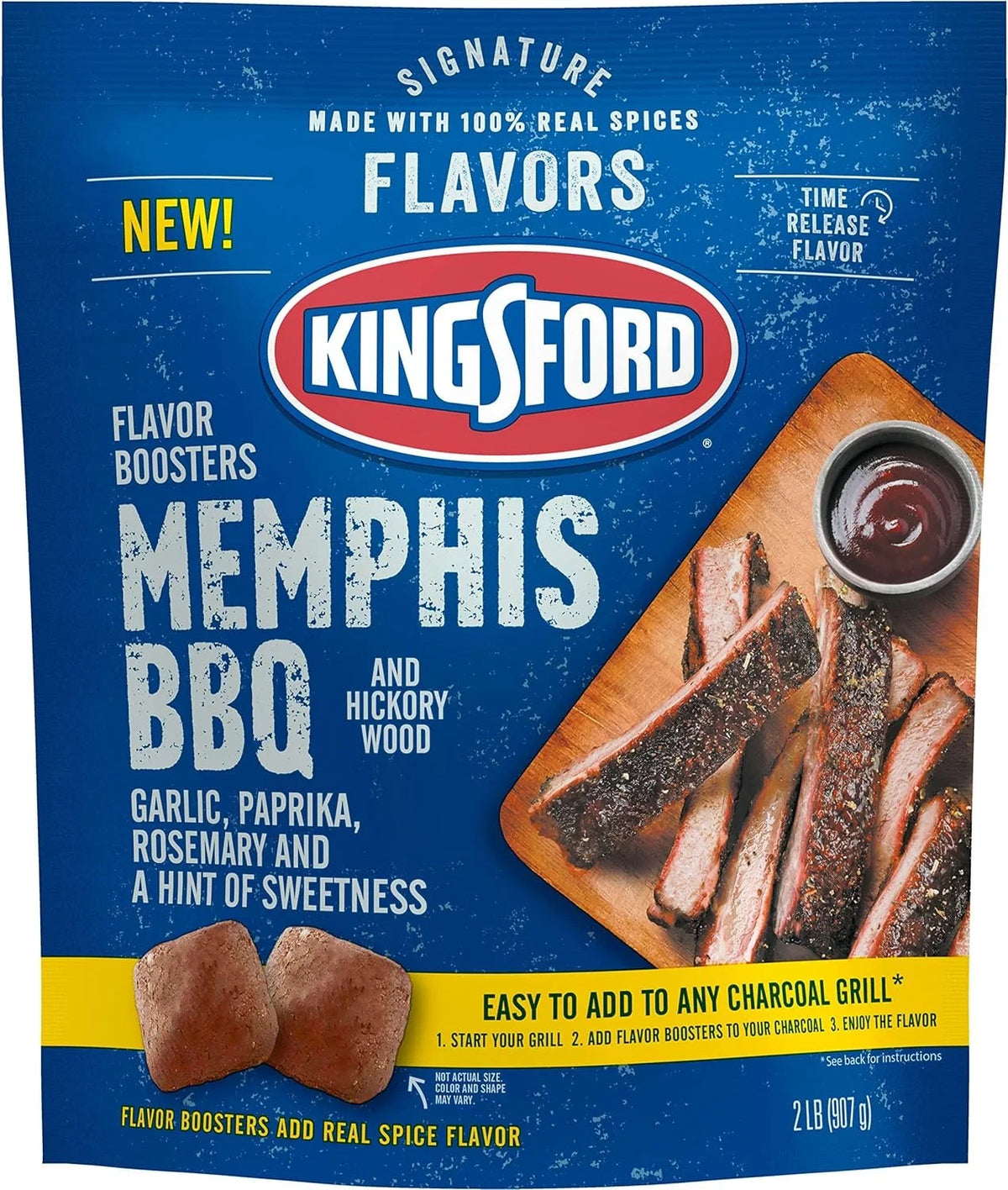 2 lb BBQ and Hickory Wood Flavor Boosters with Garlic, Paprika, Rosemary I7803