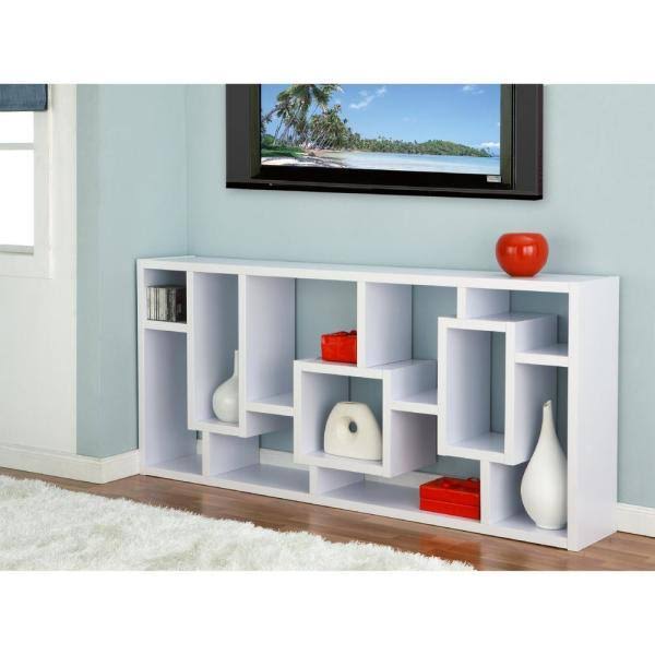 White Asymmetric Display Case L206956