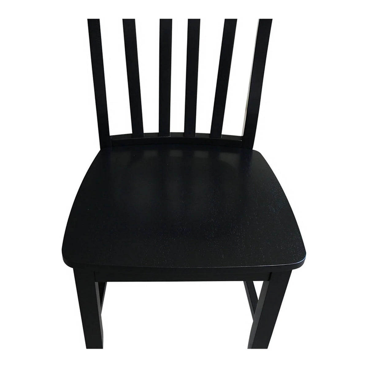 Black Wood Dining Chair Set of Two X345881