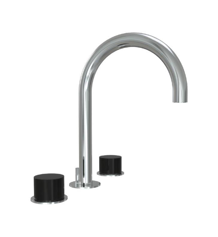Satin Brass Widespread Bathroom Faucet with Drain Assembly R812