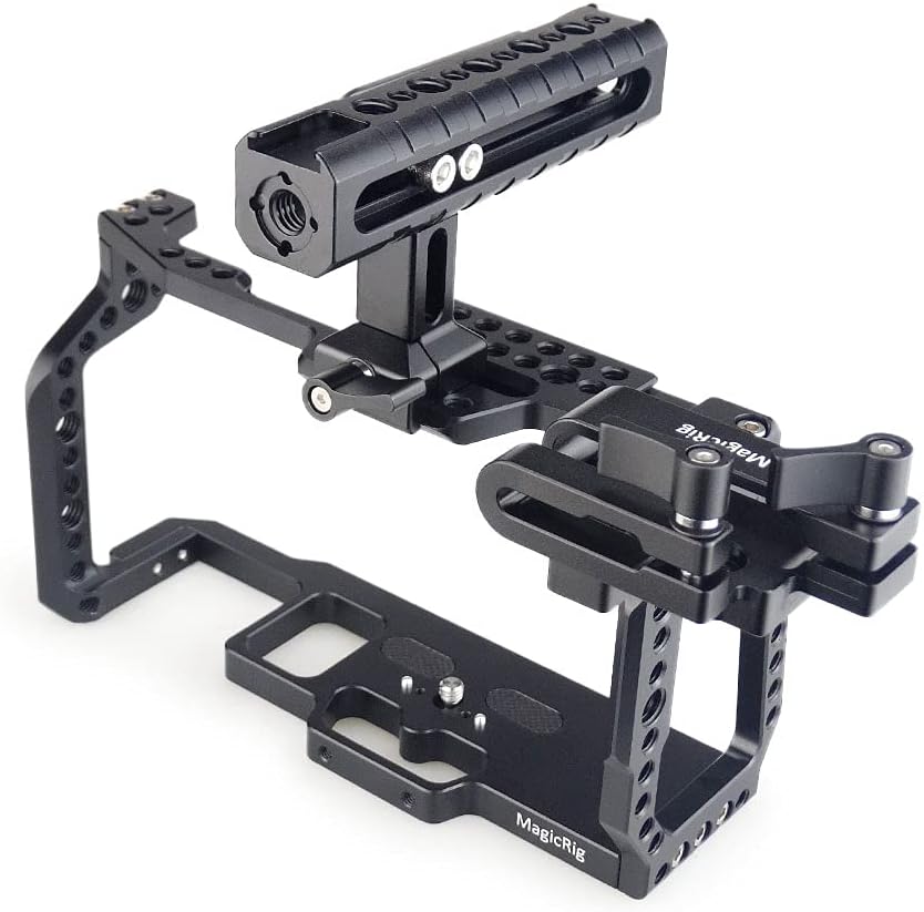 BMPCC 4K /6K Cage with NATO Handle + T5 SSD Card Mount Clamp Q3448